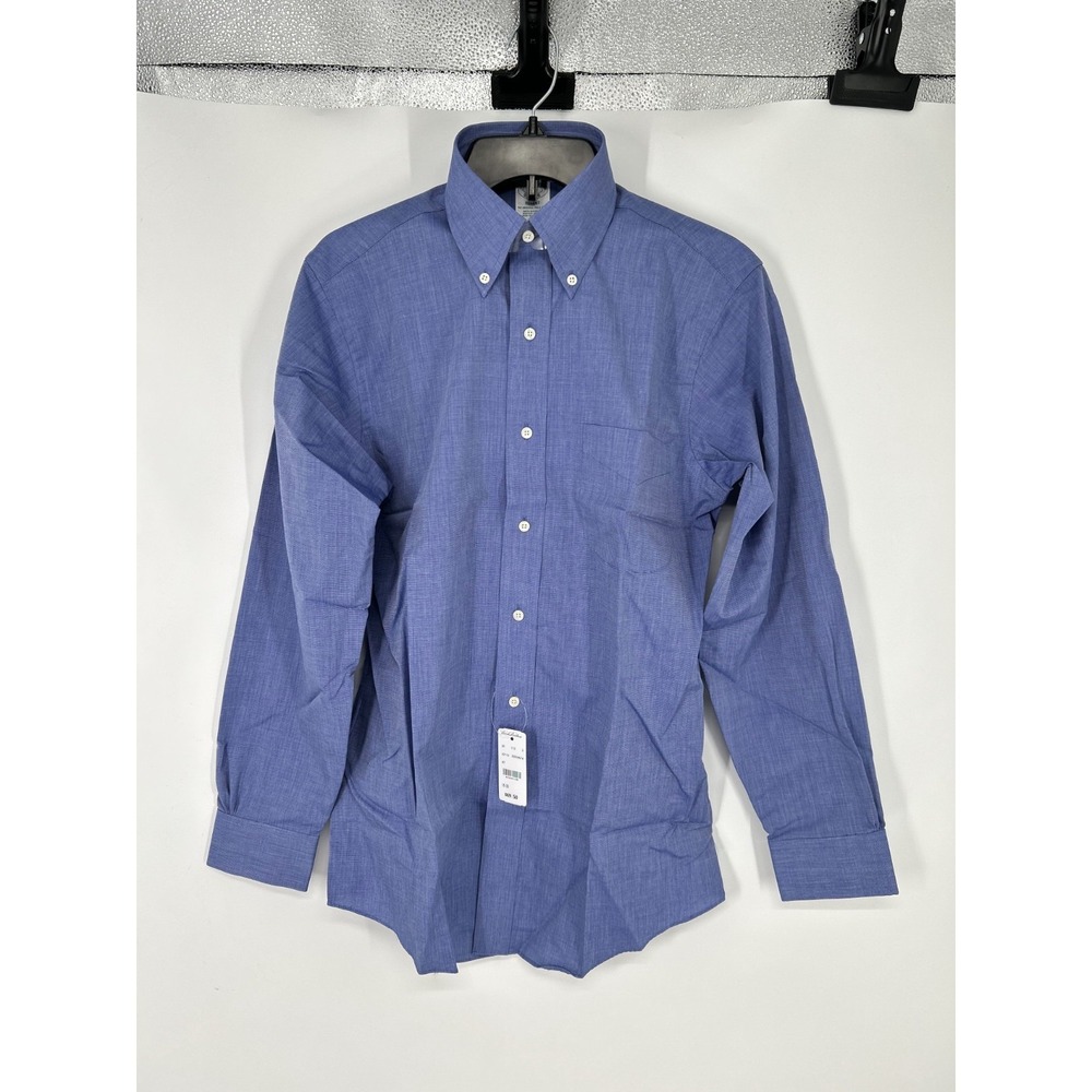 Brooks Brothers Regent The Original Polo Shirt Long Sleeve Dress Shirt Men 15 33